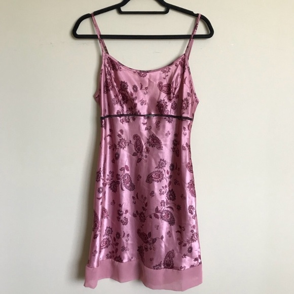 Vintage Dresses & Skirts - Vintage | Paisley Lolita Modern Silky Slip Dress